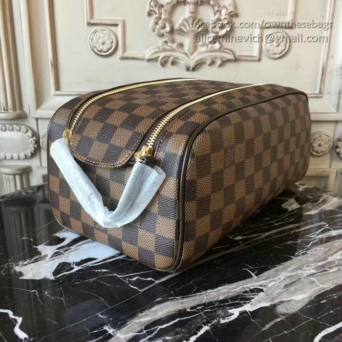 Louis Vuitton Damier Ebene Canvas King Size Toiletry Bag N47526