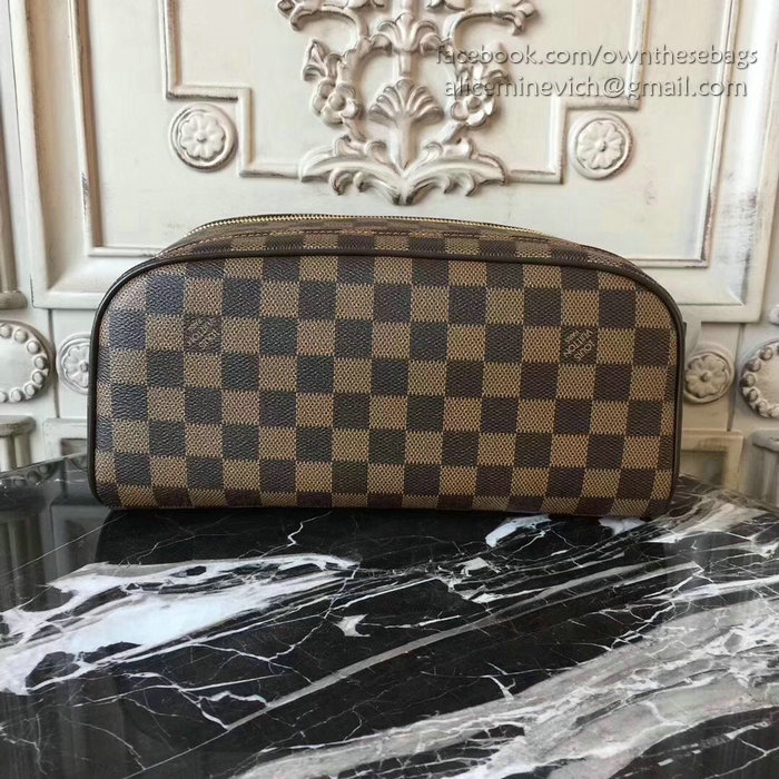 Louis Vuitton Damier Ebene Canvas King Size Toiletry Bag N47526