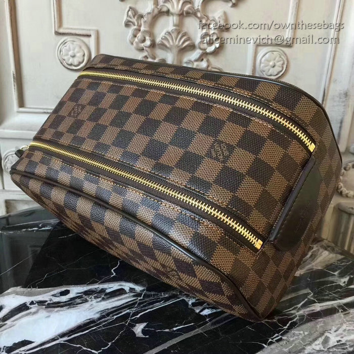 Louis Vuitton Damier Ebene Canvas King Size Toiletry Bag N47526