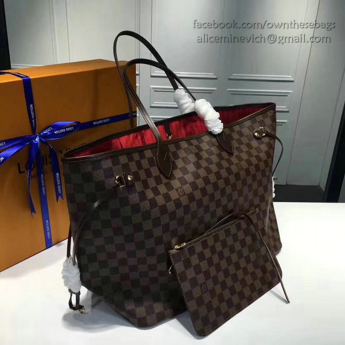 Louis Vuitton Damier Ebene Canvas Neverfull GM N40990