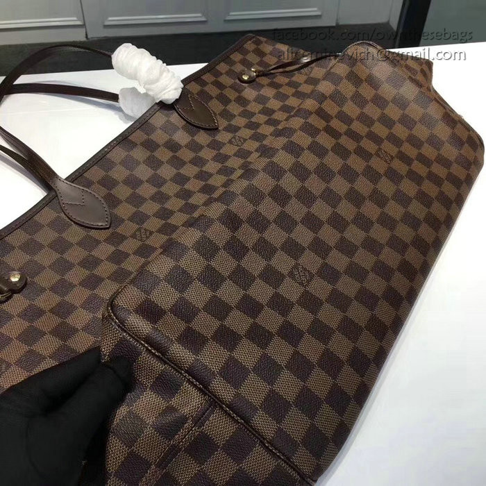 Louis Vuitton Damier Ebene Canvas Neverfull GM N40990