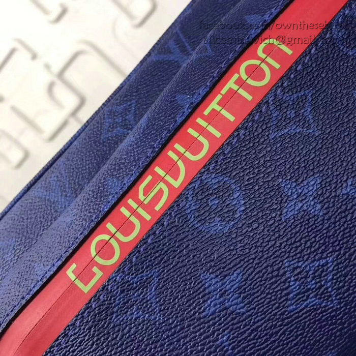 Louis Vuitton Monogram Canvas Belt Bag Blue M43825