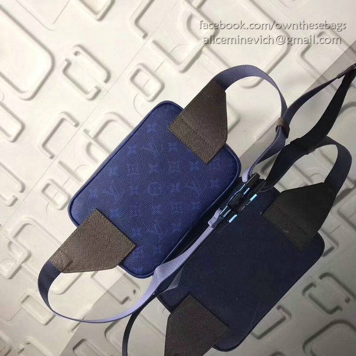 Louis Vuitton Monogram Canvas Belt Bag Blue M43825