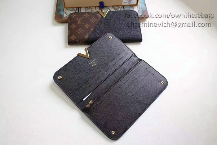 Louis Vuitton Monogram Canvas Kimono Wallet Noir M56175