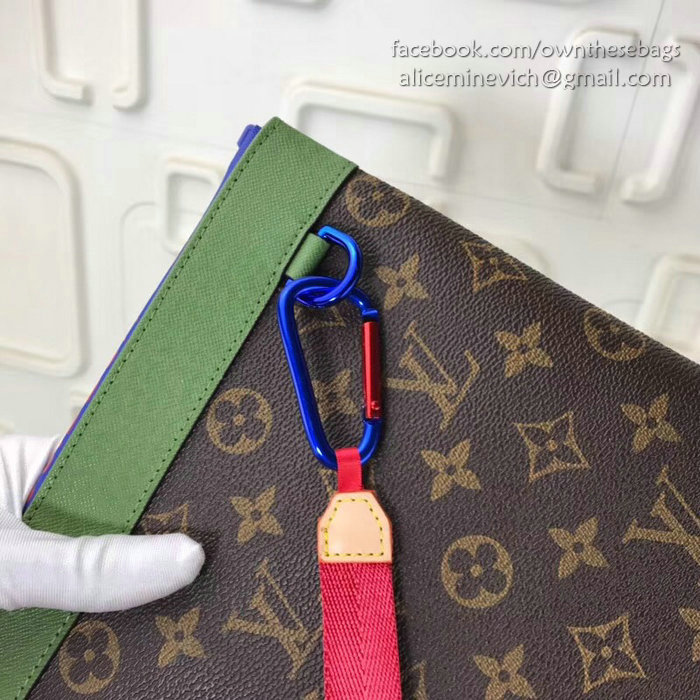 Louis Vuitton Monogram Canvas Ribbon Pouches Brown GM M61690