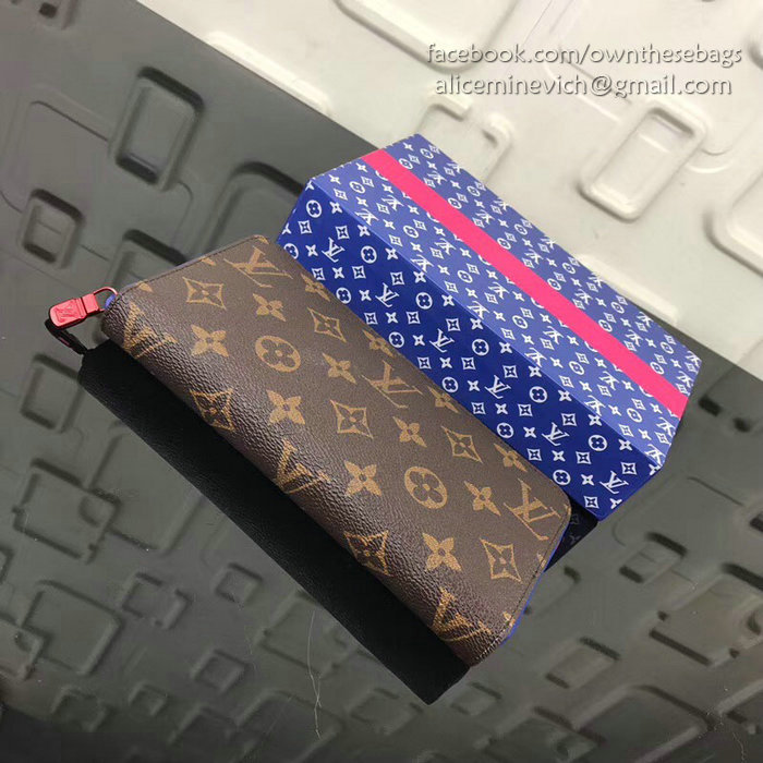 Louis Vuitton Monogram Canvas Ribbon Wallet Brown M60019