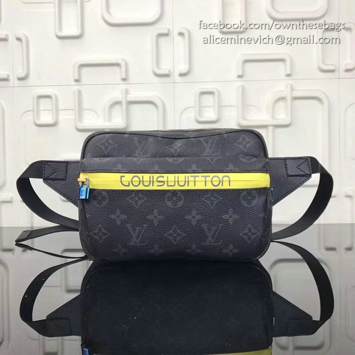 Louis Vuitton Monogram Eclipse Canvas Belt Bag M43825