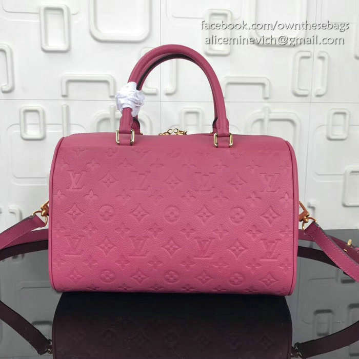 Louis Vuitton Monogram Empreinte Speedy Bandoulier Rose Bruyere M43736