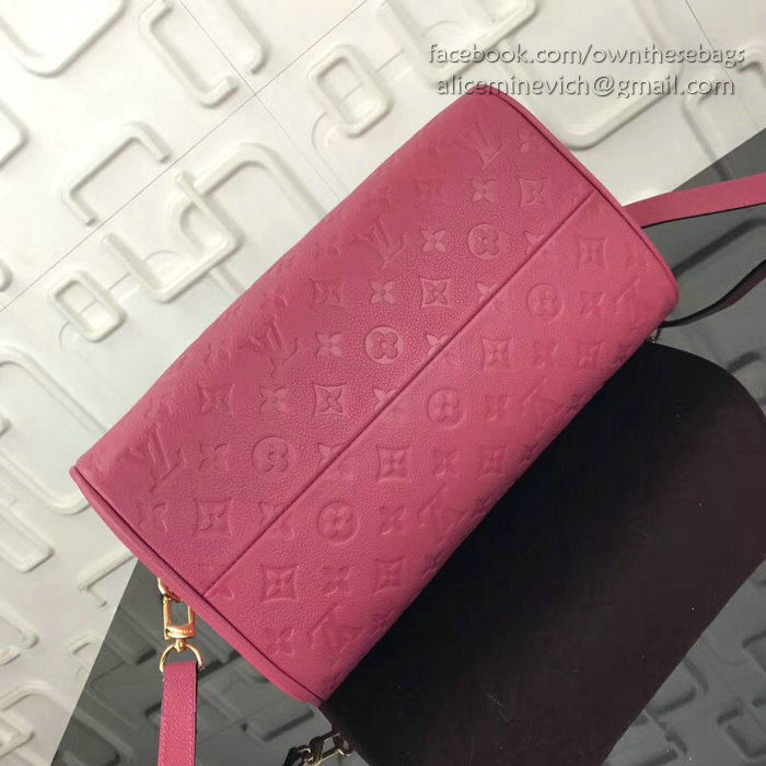 Louis Vuitton Monogram Empreinte Speedy Bandoulier Rose Bruyere M43736