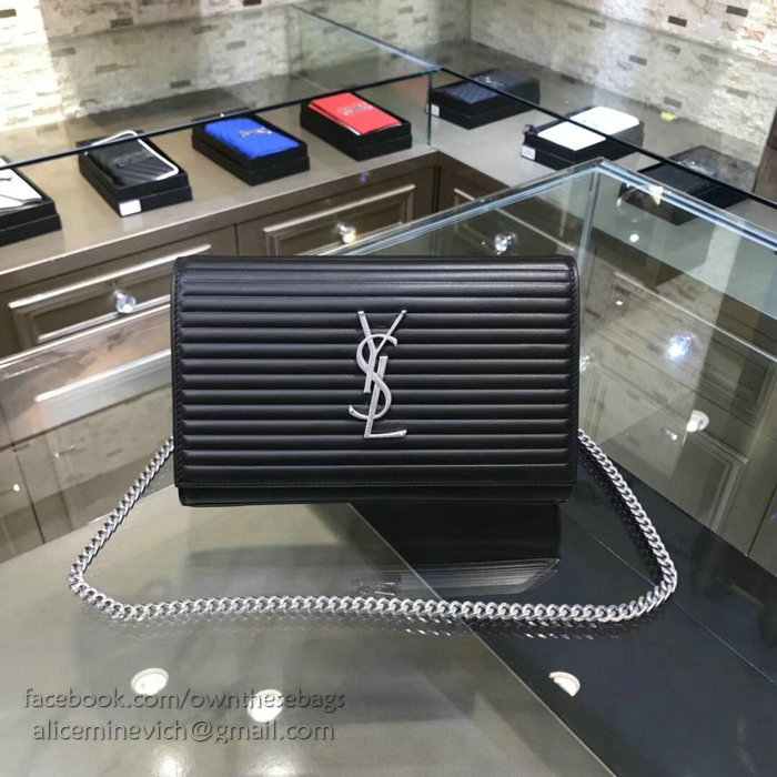 Saint Laurent Chain Wallet Black 482064