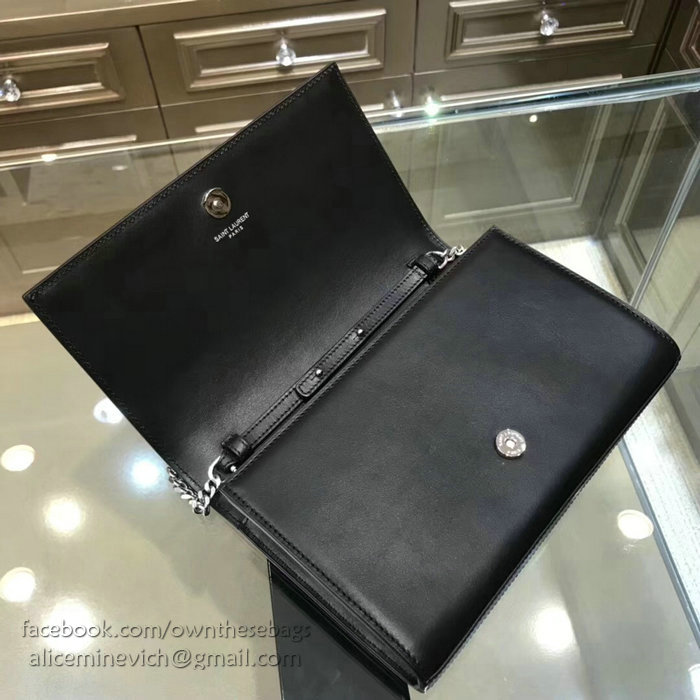 Saint Laurent Chain Wallet Black 482064