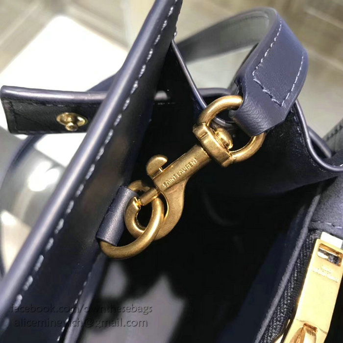 Saint Laurent Sac De Jour Souple Bag Dark Blue 324823