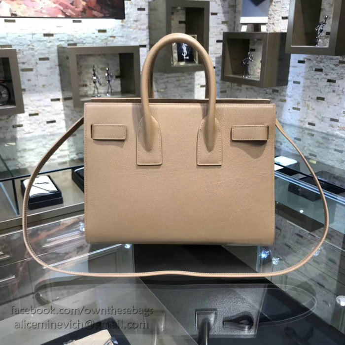 Saint Laurent Sac De Jour Souple Bag in Apricot Goat Leather 378299