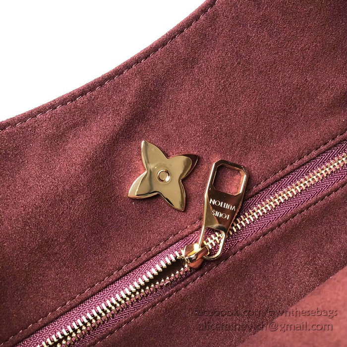 Louis Vuitton Monogram Canvas Flower Hobo Bordeaux M43546