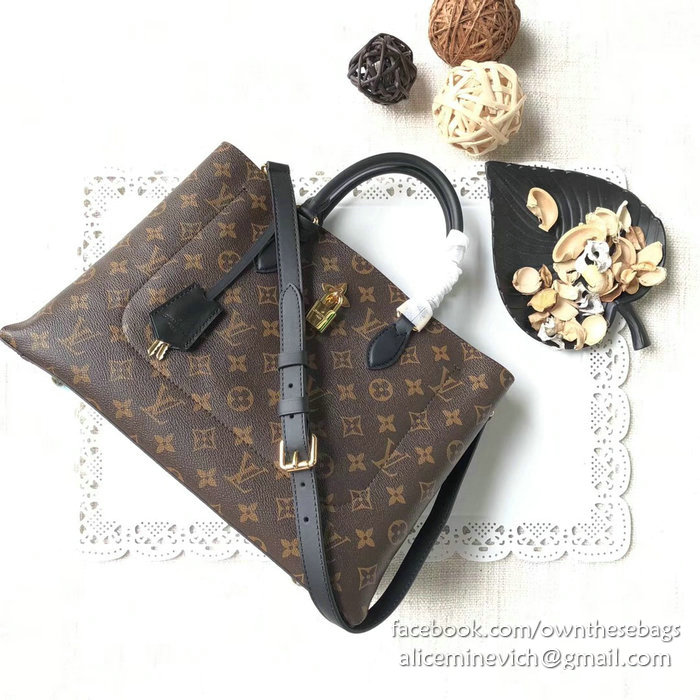 Louis Vuitton Monogram Canvas Flower Tote Noir M43550