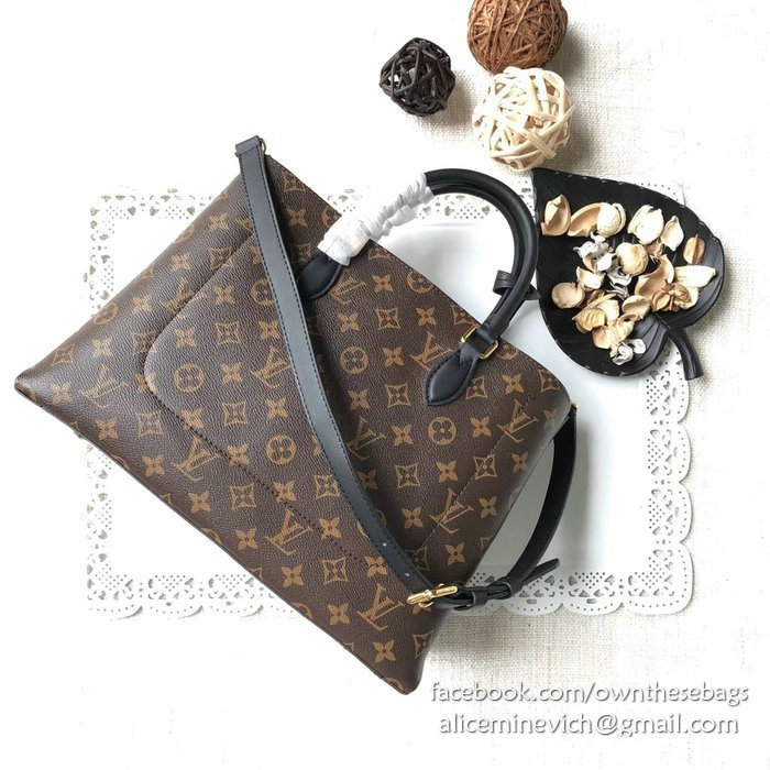 Louis Vuitton Monogram Canvas Flower Tote Noir M43550