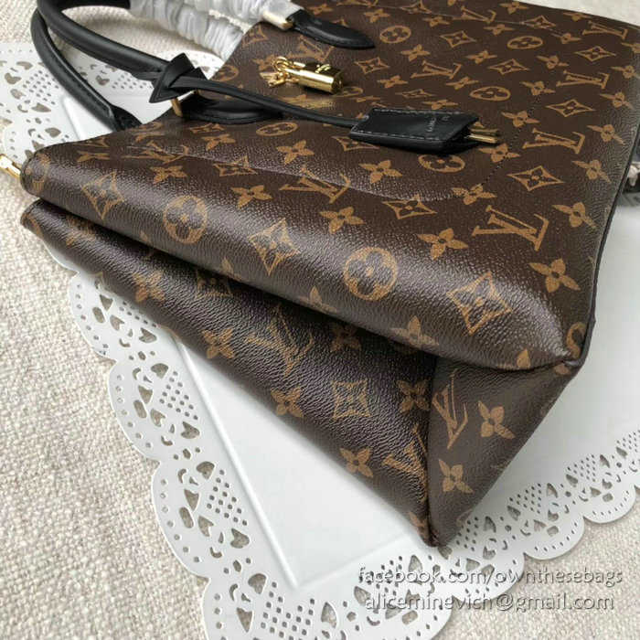 Louis Vuitton Monogram Canvas Flower Tote Noir M43550