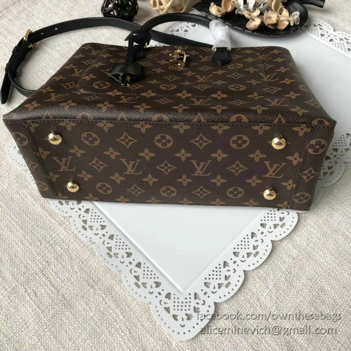 Louis Vuitton Monogram Canvas Flower Tote Noir M43550