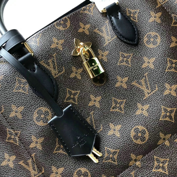 Louis Vuitton Monogram Canvas Flower Tote Noir M43550