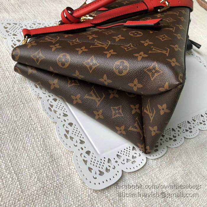 Louis Vuitton Monogram Canvas Flower Tote Red M43550