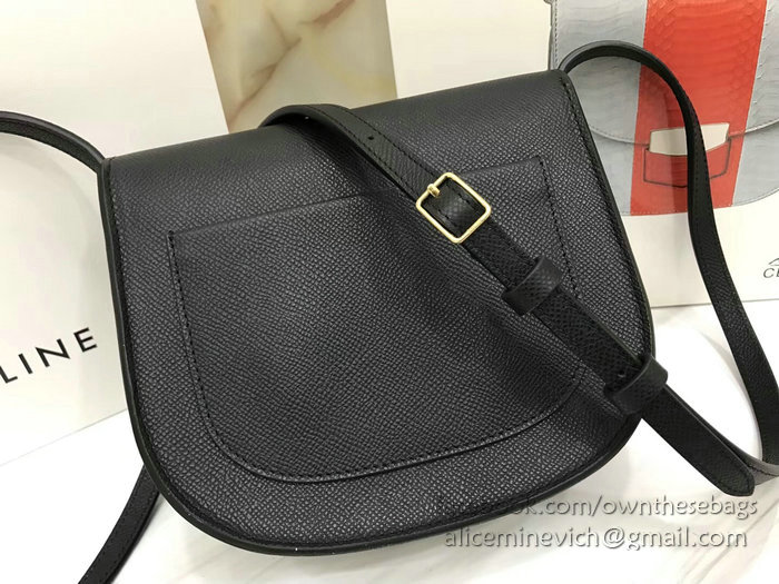 Celine Small Trotteur Bag in Grained Calfskin Black CL30038