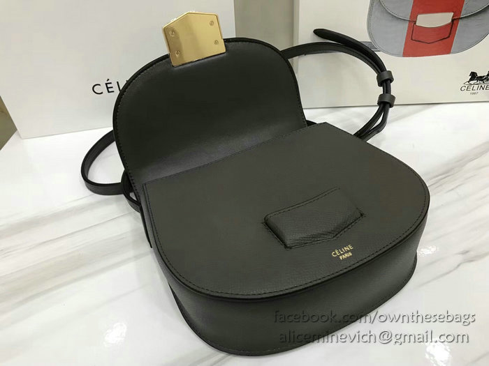 Celine Small Trotteur Bag in Grained Calfskin Grey CL30038