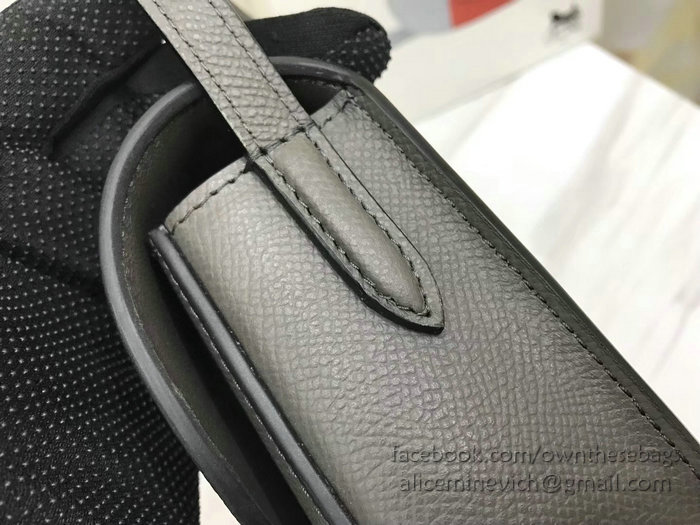 Celine Small Trotteur Bag in Grained Calfskin Grey CL30038