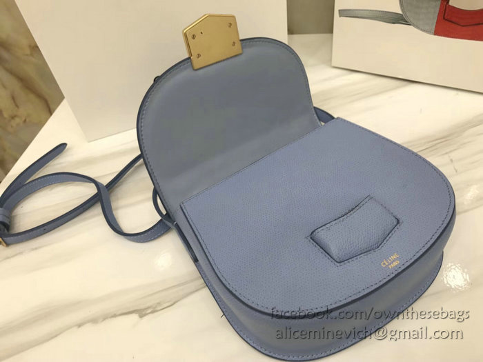 Celine Small Trotteur Bag in Grained Calfskin Skyblue CL30038