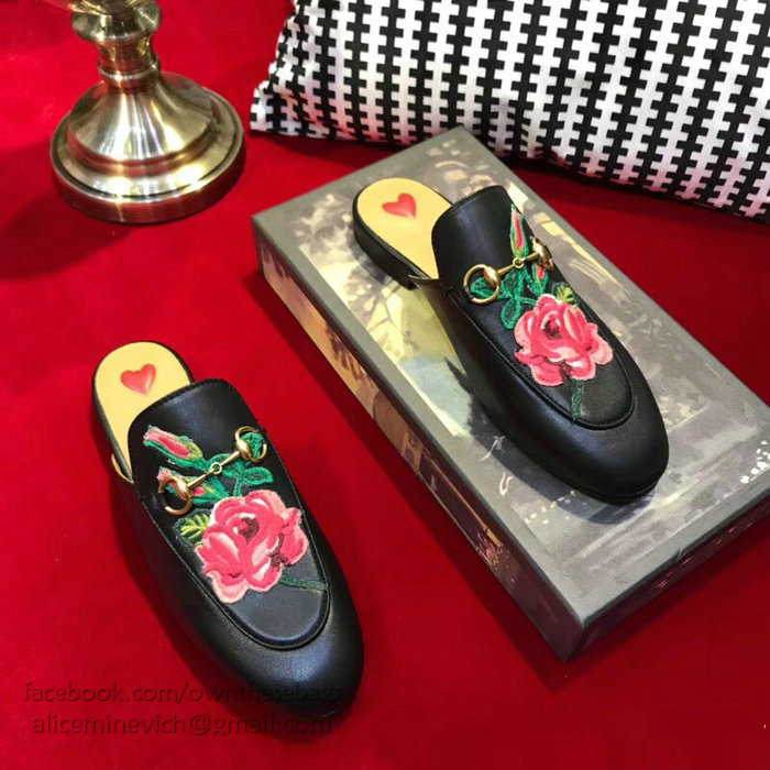 Gucci Princetown Leather Slipper 401182