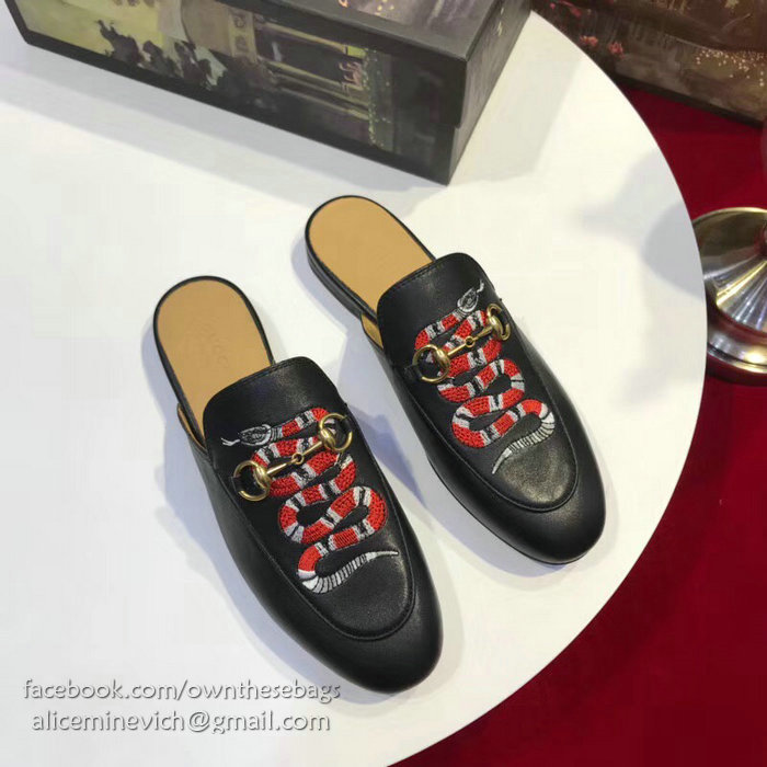 Gucci Princetown Leather Slipper 401182