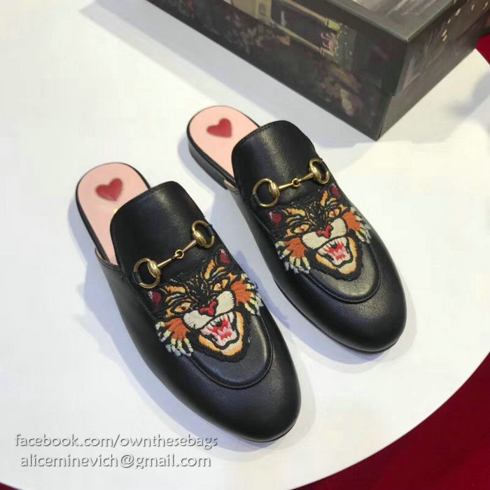 Gucci Princetown Leather Slipper 401183