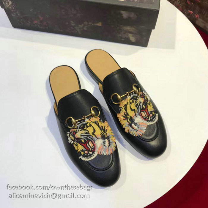 Gucci Princetown Leather Slipper 401184