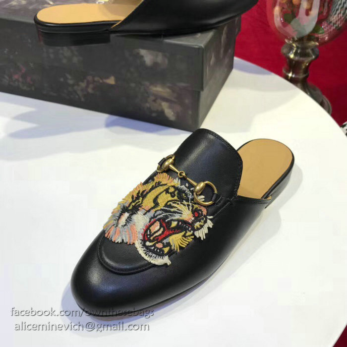 Gucci Princetown Leather Slipper 401184