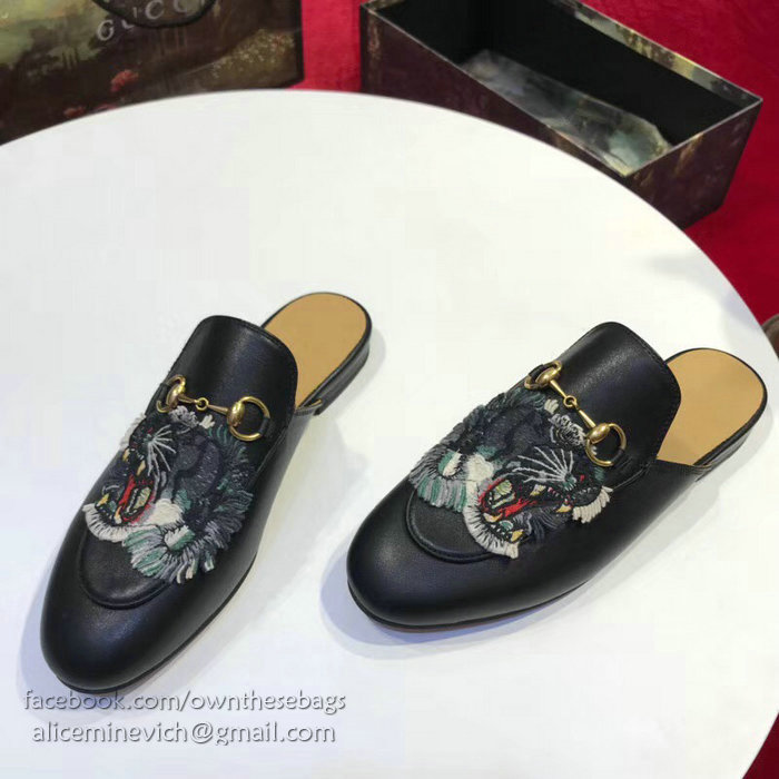 Gucci Princetown Leather Slipper 401184