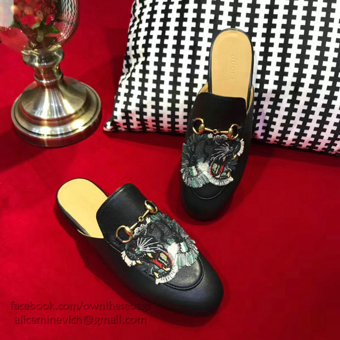 Gucci Princetown Leather Slipper 401184