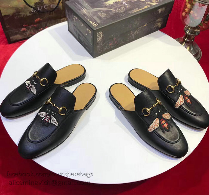 Gucci Princetown Leather Slipper 401185