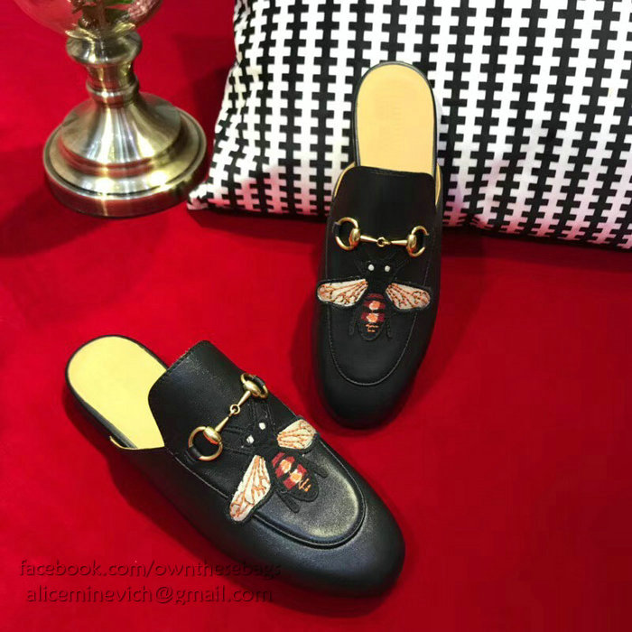 Gucci Princetown Leather Slipper 401185