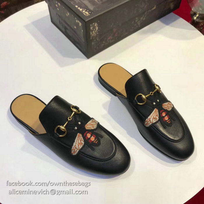 Gucci Princetown Leather Slipper 401185