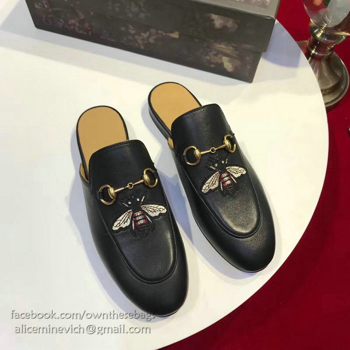 Gucci Princetown Leather Slipper 401185