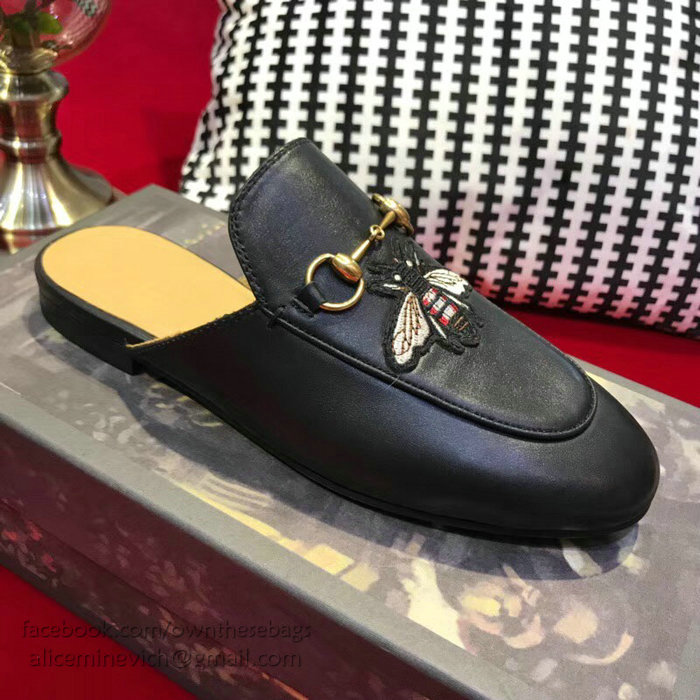 Gucci Princetown Leather Slipper 401185