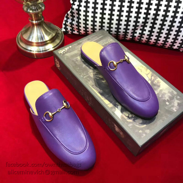 Gucci Princetown Leather Slipper 401187