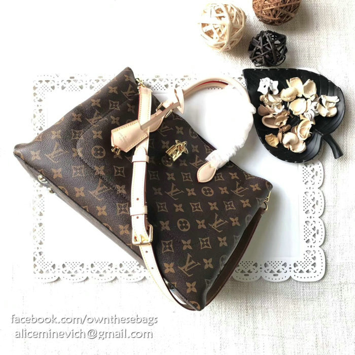 Louis Vuitton Monogram Canvas Flower Tote Beige M43550