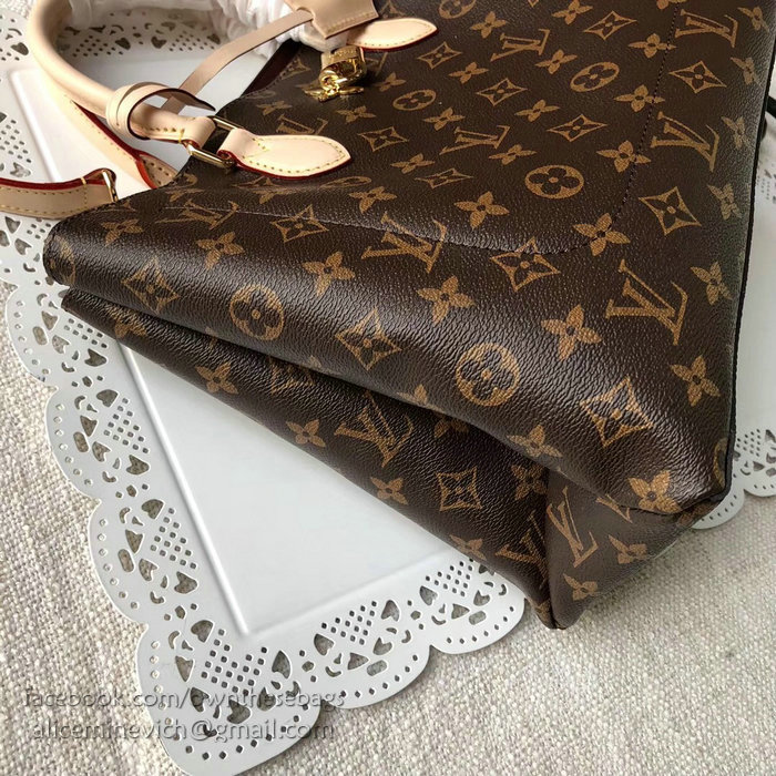 Louis Vuitton Monogram Canvas Flower Tote Beige M43550