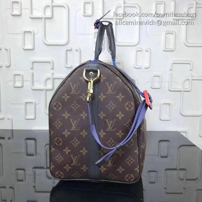 Louis Vuitton Monogram Canvas Keepall Bandouliere 45 Brown M43858