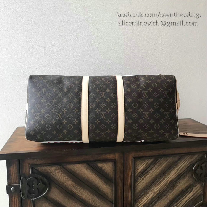 Louis Vuitton Monogram Canvas Keepall Bandouliere 55 M54169