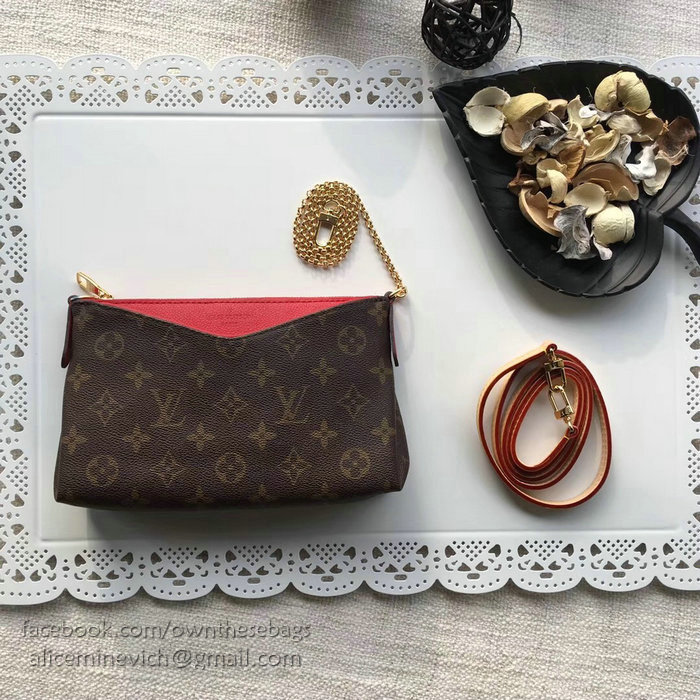 Louis Vuitton Monogram Canvas Pallas Clutch Cherry M41638