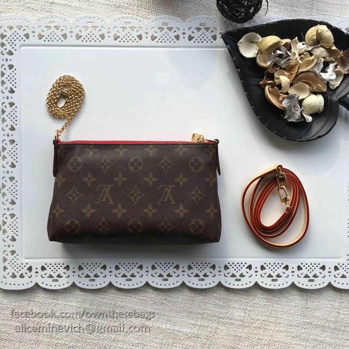 Louis Vuitton Monogram Canvas Pallas Clutch Cherry M41638