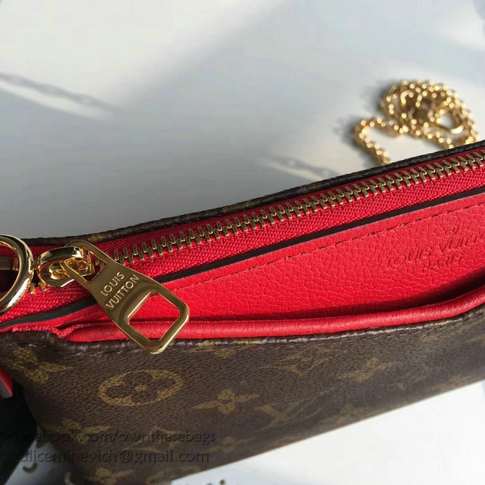 Louis Vuitton Monogram Canvas Pallas Clutch Cherry M41638