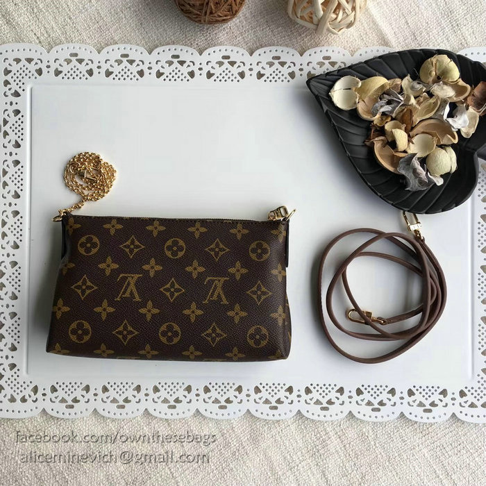 Louis Vuitton Monogram Canvas Pallas Clutch Noir M41638