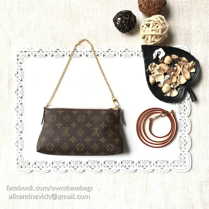 Louis Vuitton Monogram Canvas Pallas Clutch Pink M41638